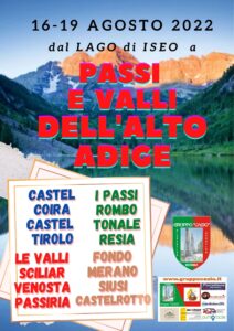 16/19 agosto 2022 gita in Alto Adige